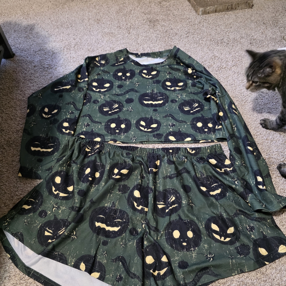 Spooky Green Pumpkin Kids Costume